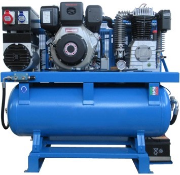 Gruppo elettrogeno con compressore diesel aperto